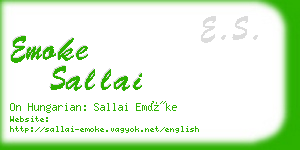 emoke sallai business card